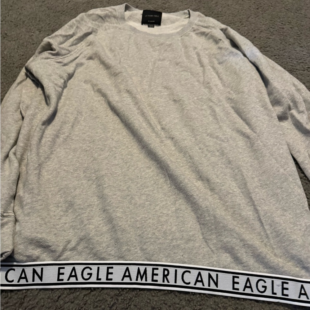 American Eagle Outfitters Light Gray Sweatshirt